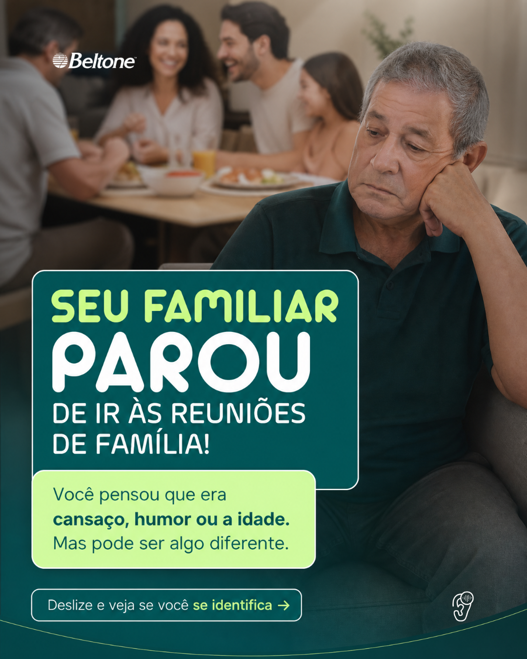 Arte do post Post agendado - Reconecte Aparelhos Auditivos - 20/05/2026 1 de 6